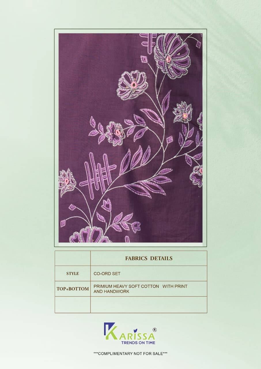 AMRITA  By KARISSA 1201 To 1204 Series Beautiful Festive Suits Colourful premium Bombay cotton co-ord sets At Wholesale Price